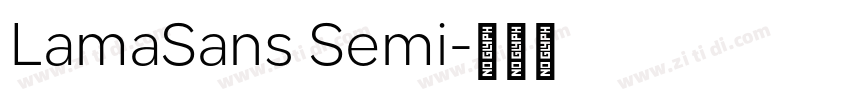 LamaSans Semi字体转换
